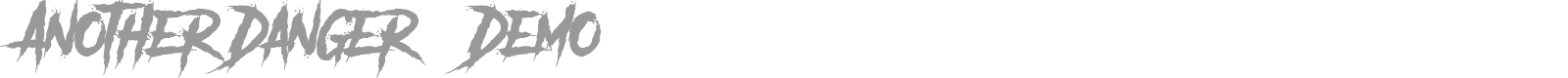 Another Danger font preview